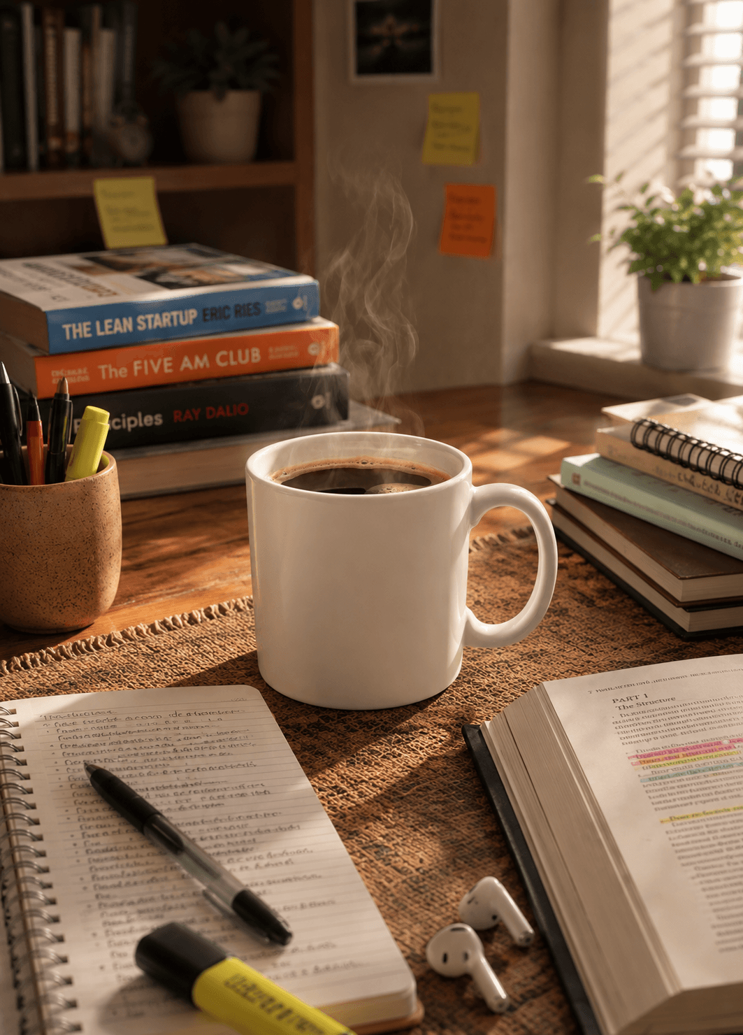 Coffee mug in a styled scene 1 after Optaru